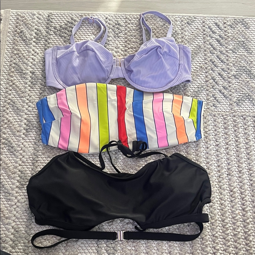 LOT Aerie strapless swim top ONE BLACK SHEIN top and one shade and shore